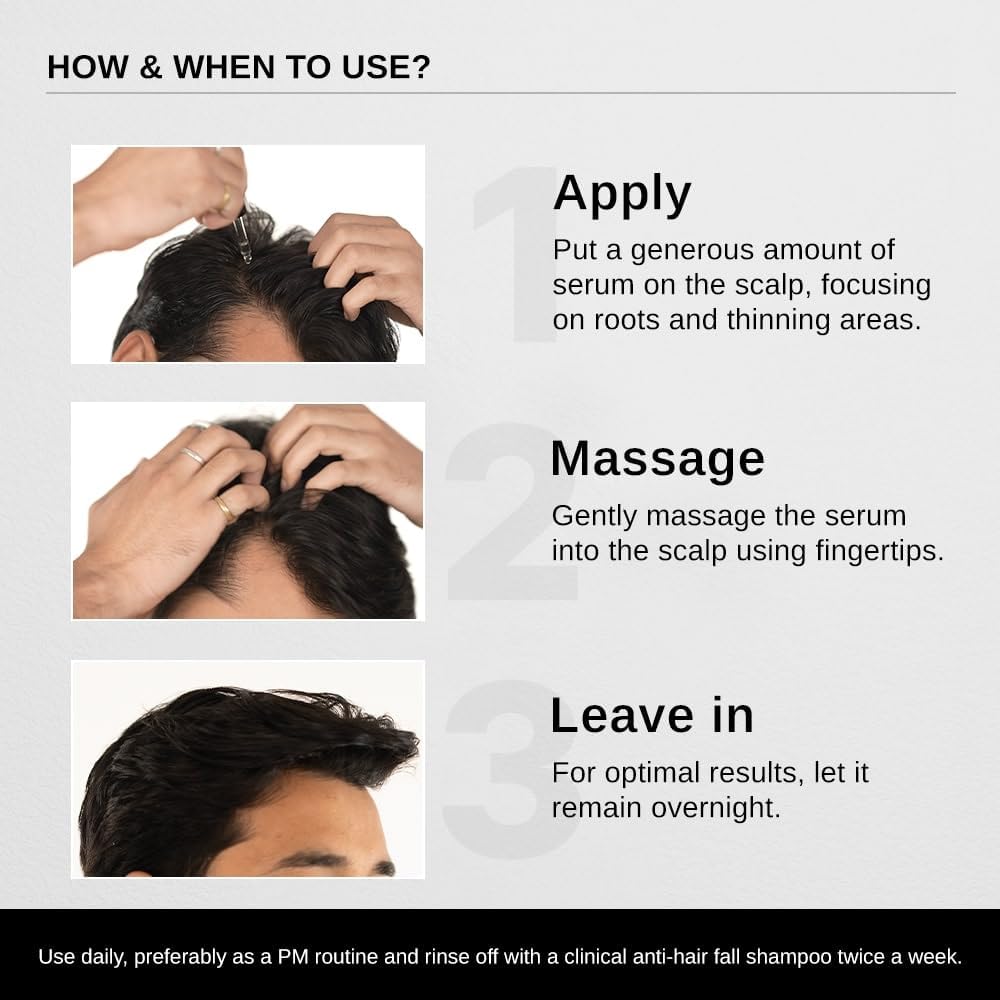 Bare Anatomy Advanced Hair Growth Serum Women & Men | 3% Redensyl + 4% Anagain + 3% Baicapil + 1% Capilia Longa, Rosemary, Biotin & Rice Extract