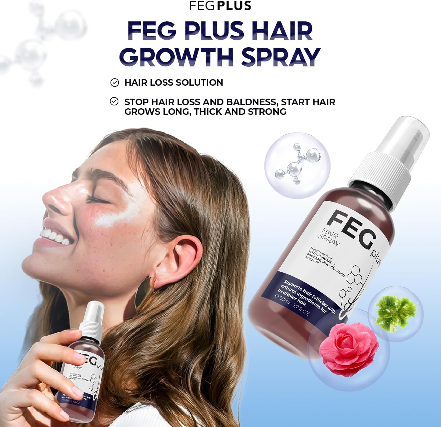 FEG Rosemary Hair Care Spray – Strengthening & Scalp Support (120ml)