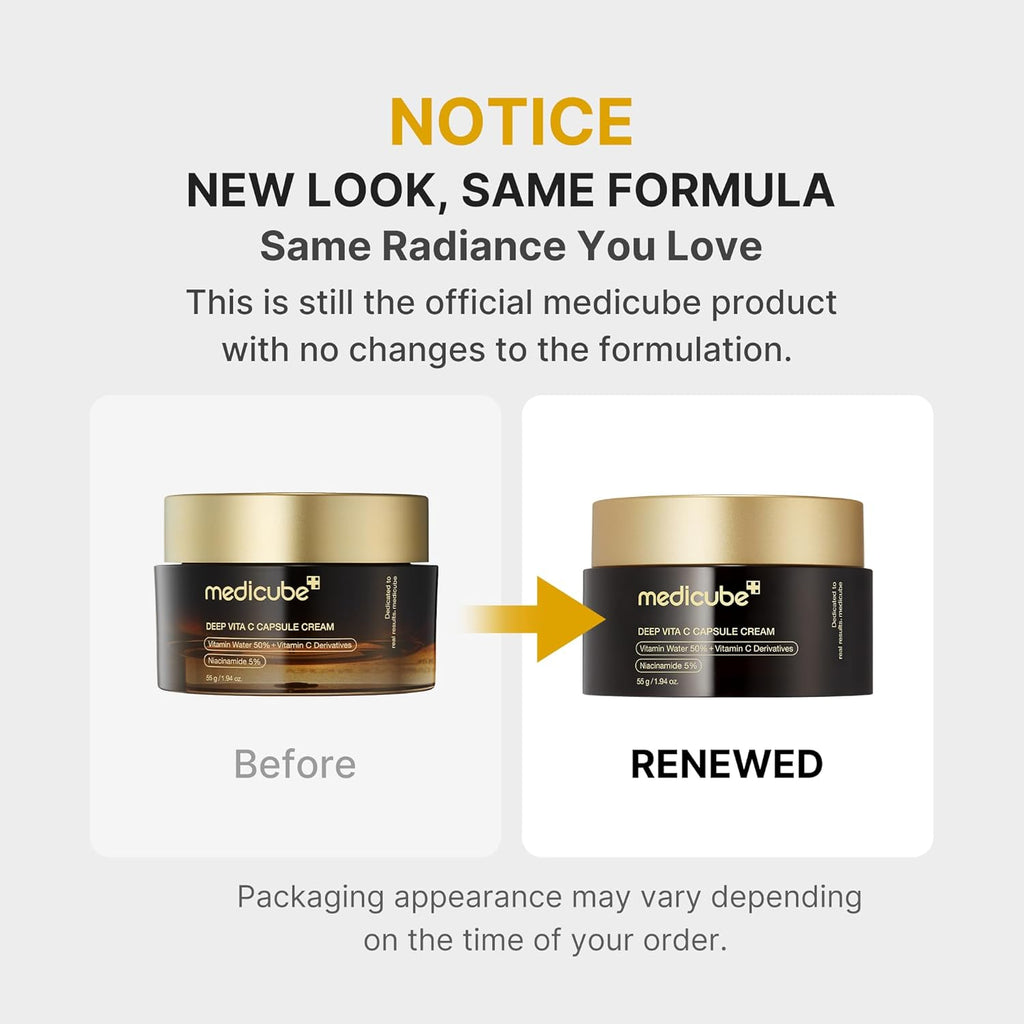 Medicube Deep Vitamin C Capsule Face Moisturizer – Glow & Hydration (55g)