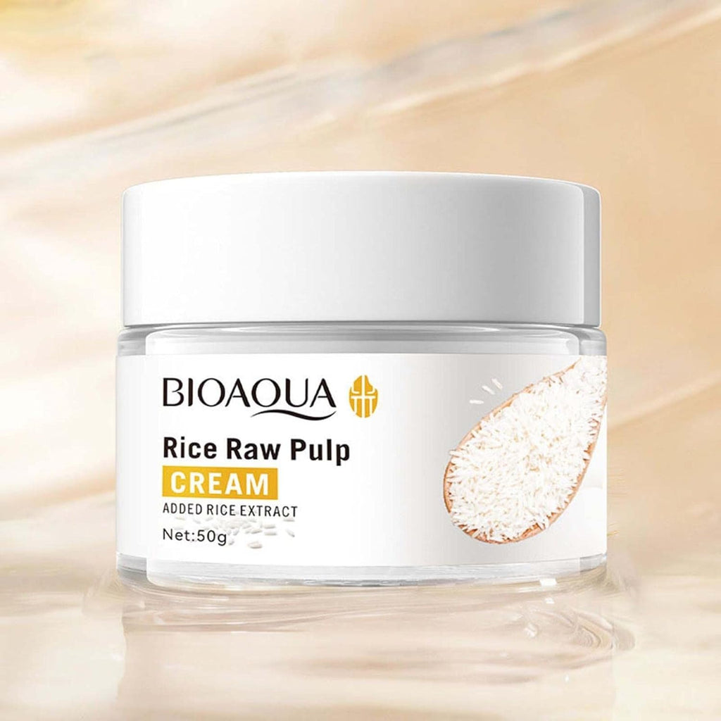 Rice Raw Pulp Face Cream,Rice Whitening Cream,White Cream With Extract,Anti Aging Moisturizer For Women,Moisturize And Nourishing Shrink Pores (1Pc)