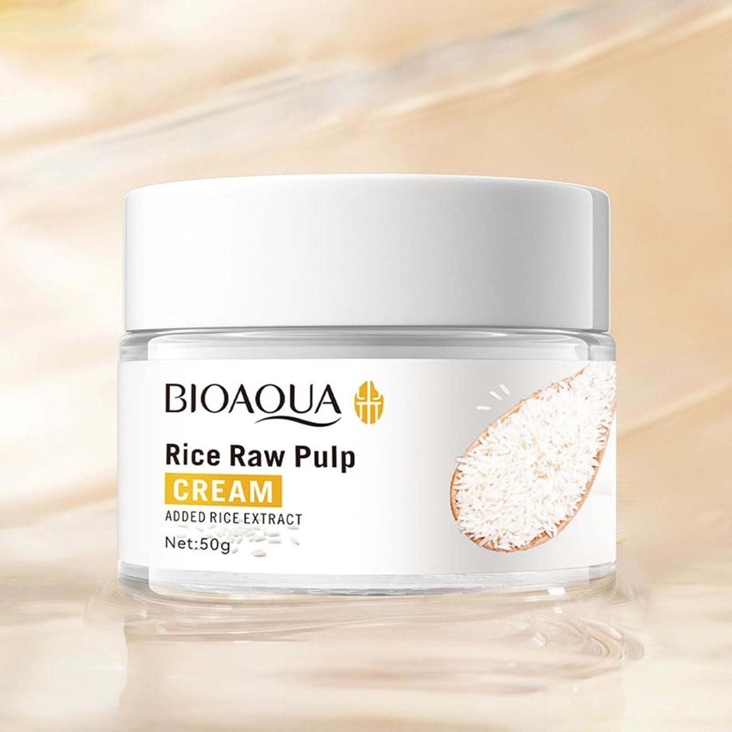 Rice Raw Pulp Face Cream,Rice Whitening Cream,White Cream With Extract,Anti Aging Moisturizer For Women,Moisturize And Nourishing Shrink Pores (1Pc)
