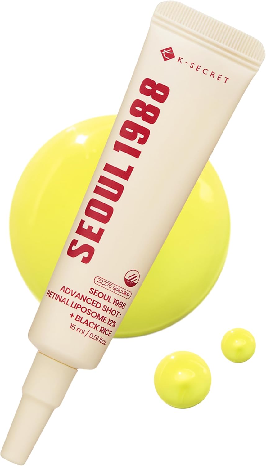 Seoul 1988 Eye Cream with Retinal Liposome 4%, Fermented Bean Complex for Anti-Aging, Wrinkle Care, Skin Elasticity, Brightening, 30ml
