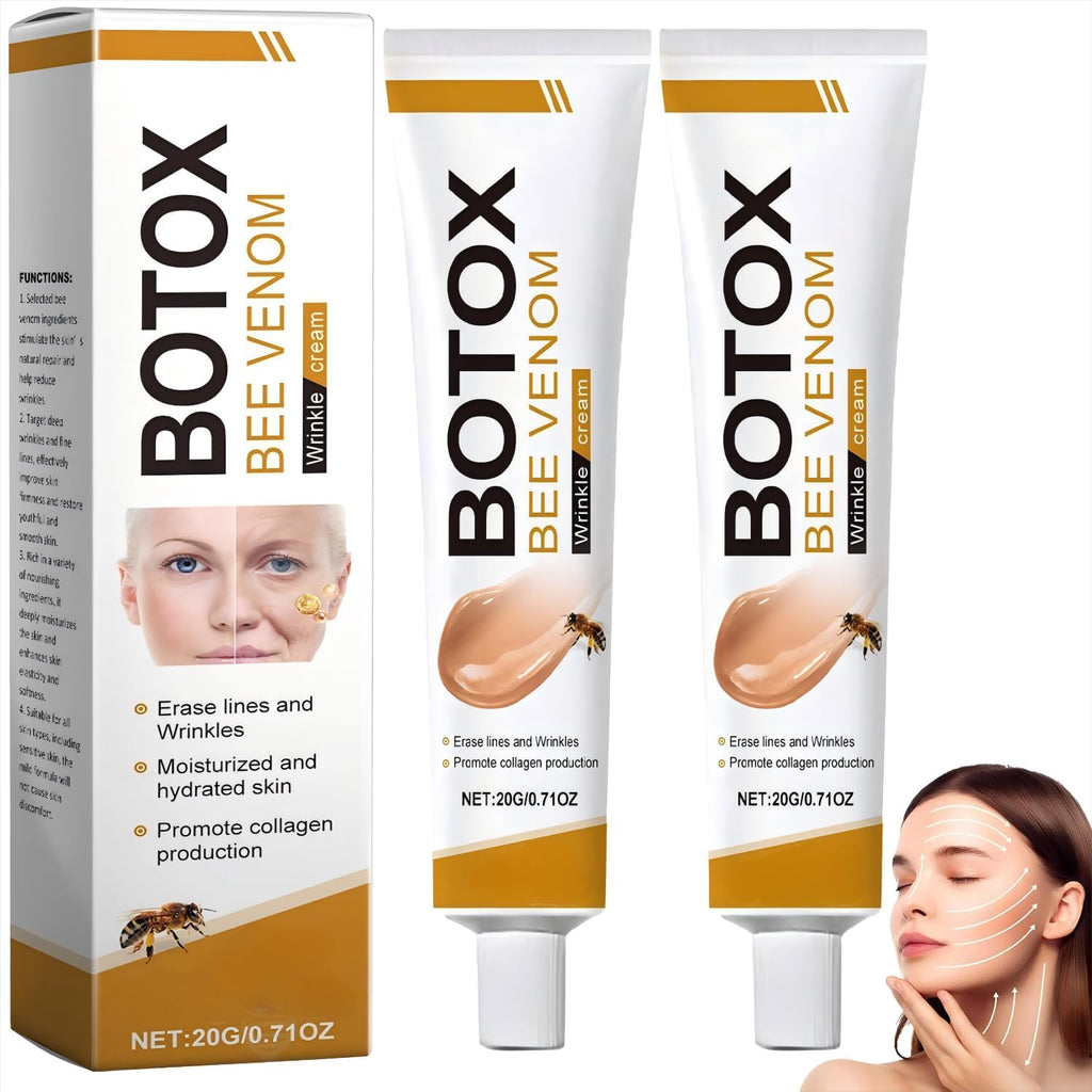 Botox Bee Venom Cream,Anti-Aging Bee Cream- Wrinkle Removal & Firming, Moisturizing, Lifting & Recovery- All Skin Types