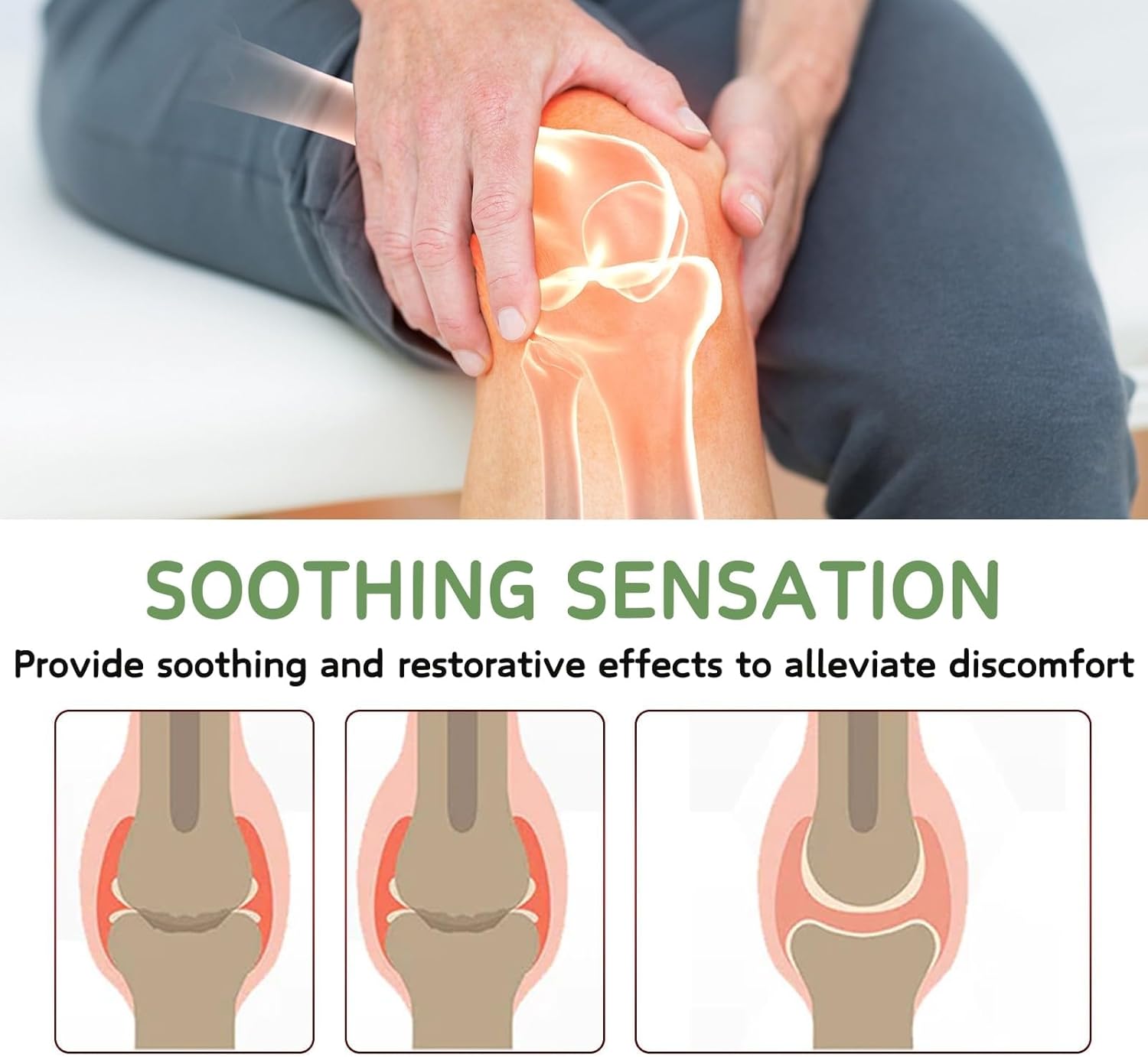 Soothing & Relaxing Joint Cream, Balm for Swollen Legs, Organic Miracle Balm - Natural Ingredients, Soothing Joint Cream for Back, Hands, Feet and Body