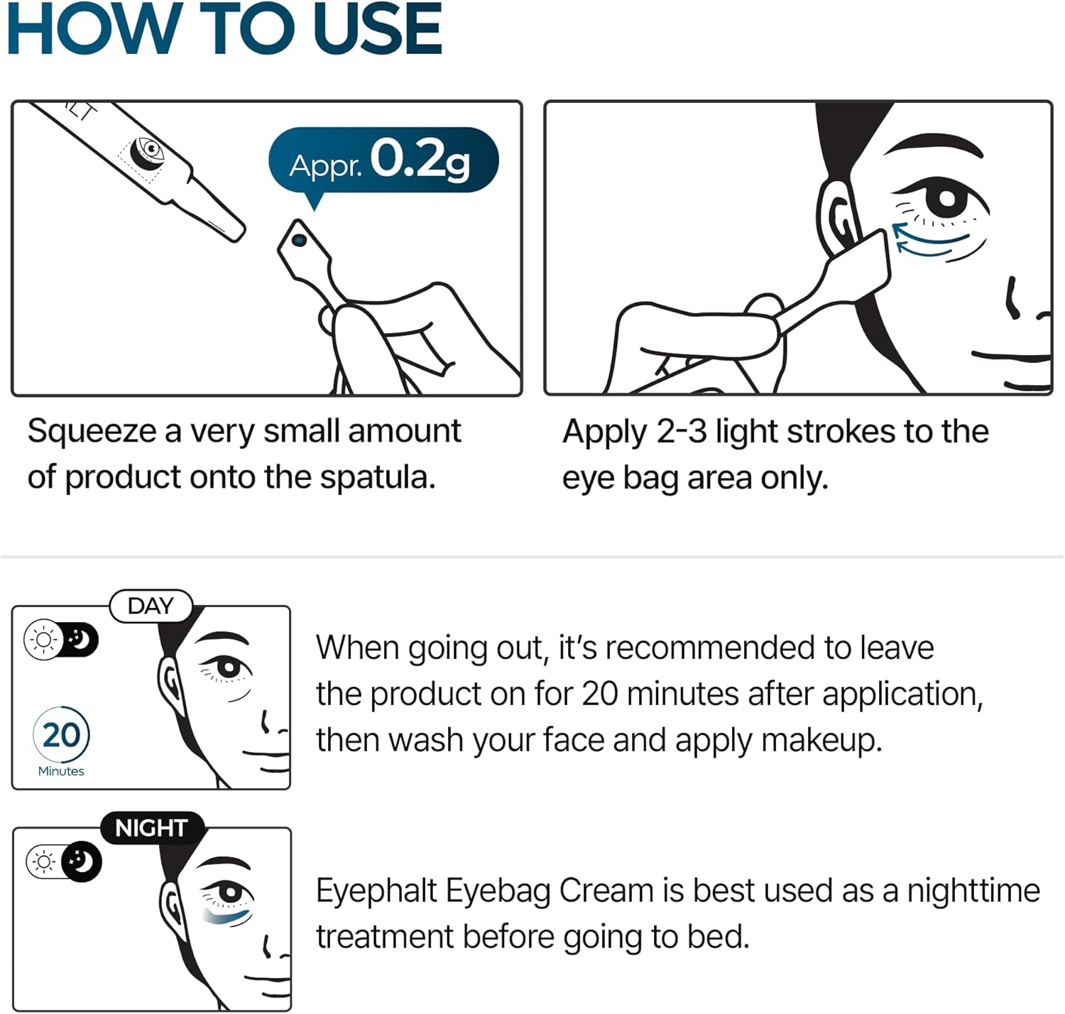 Dr.Melaxin Eyephalt Eyebag Cream for Puffiness, Dark Circles & Fine Lines, Wrinkle, EGF Anti-Aging Under Eye Moisturizer with Niacinamide&Ceramide