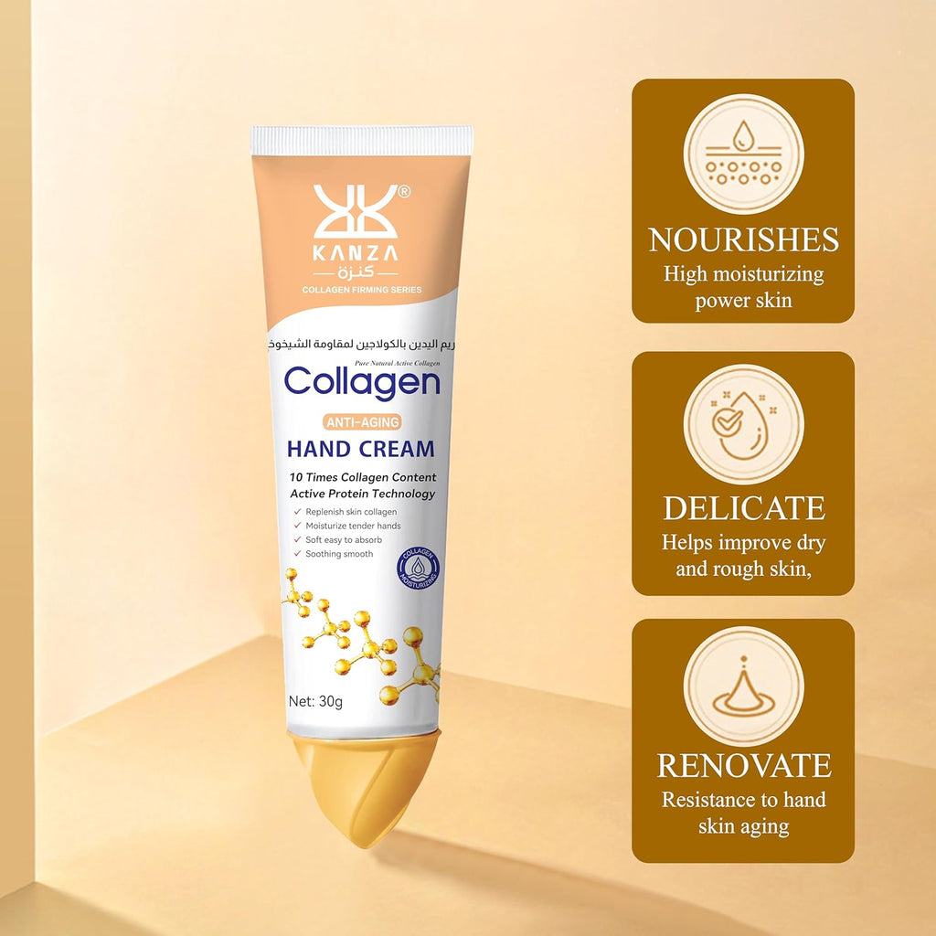Collagen Anti-Aging Hand Cream,10 Times Content,Replenishes Skin Moisturizes Hands,Collagen Cream