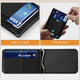 for MagSafe Wallet Stand with Money Clip, Anti-Lost Magnetic Wallet for iPhone 17/16/15/14/13/12 Series, Works with Apple Find My, 8 Cards Holder, Leather RFID for iPhone Wallets, Black