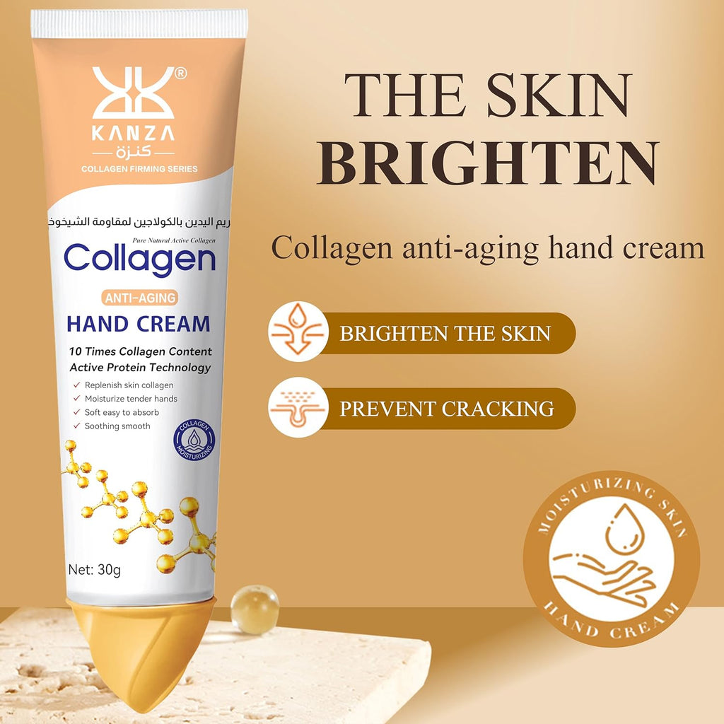 Collagen Anti-Aging Hand Cream,10 Times Content,Replenishes Skin Moisturizes Hands,Collagen Cream