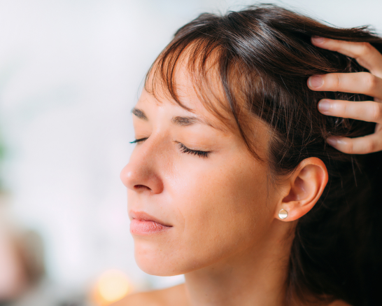 Hot Oil Head massage