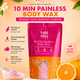 Mee Oow Club 10-Min Painless Body Wax Powder – Orange Hair Removal Formula | Smooth & Silky Skin in Minutes