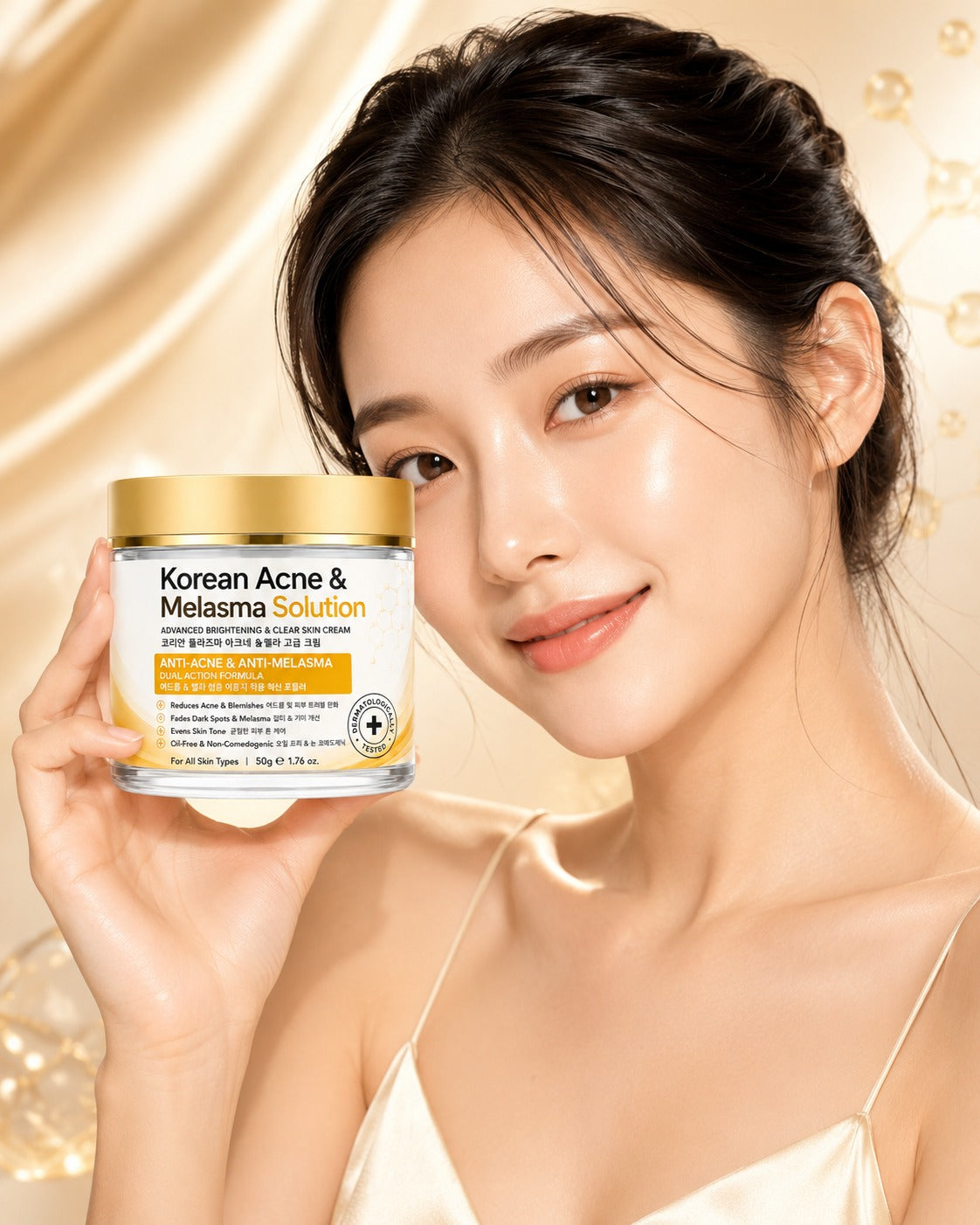 Korean Acne & Melasma Solution Cream – Advanced Brightening & Clear Skin Formula