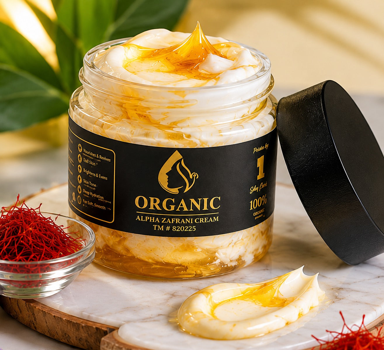 Organic Alpha Zafrani Cream – Saffron Infused Brightening & Hydrating Face Cream