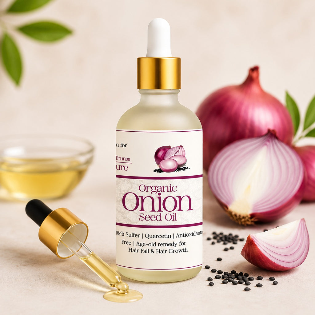 Champi Organic Onion Seed Hair Oil – Nourishing Oil for Hair Fall Care, Strong Roots & Healthy-Looking Hair