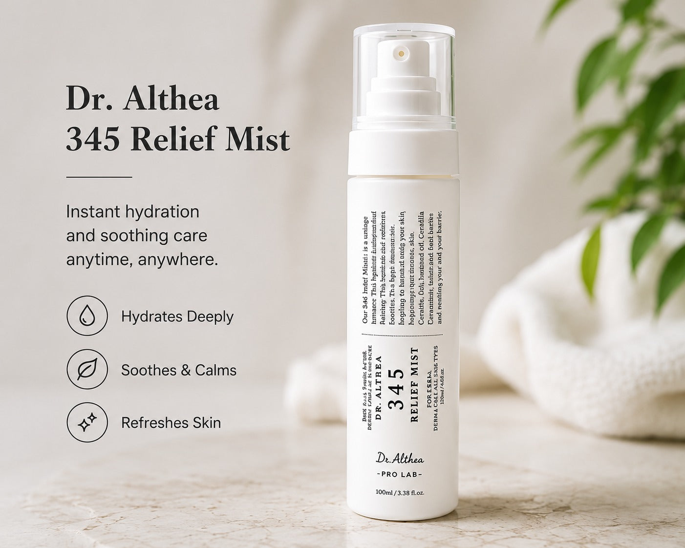 Dr. Althea 345 Relief Mist – Hydrating & Soothing Facial Spray 100ml