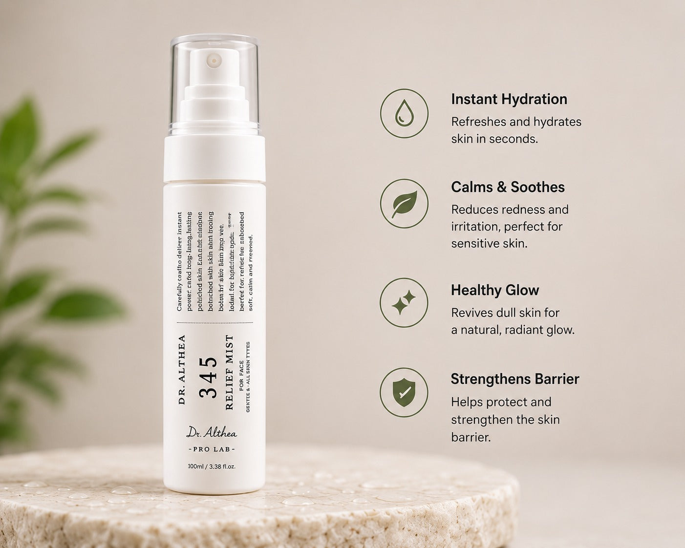 Dr. Althea 345 Relief Mist – Hydrating & Soothing Facial Spray 100ml