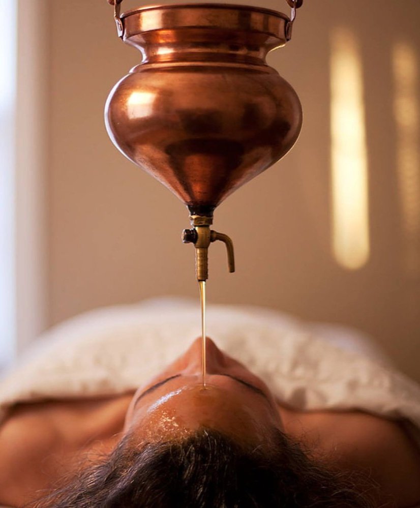 Hot Oil Head massage